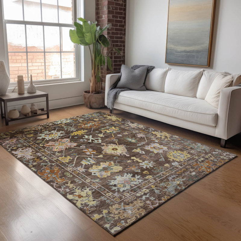 Machine Washable Indoor/Outdoor Leavittsburg ACN2234 Global Rug, Rectangle 8' x 10'