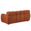 Boucle rembourré 2 places en brun, convient au décor traditionnel brun, avec des coussins doux
