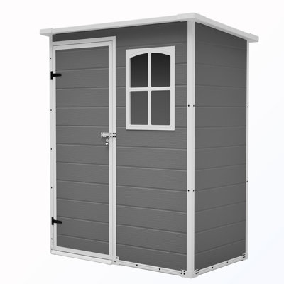 Waterproof Storage Shed With Floor And Lockable Design And Window