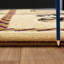 Tapis beige en polypropylène 7 pi 10 po x 10 pi 3 po Tribes Gcyls4010 pour maisons avec motif 10 po 3 po, teinture et pour animaux