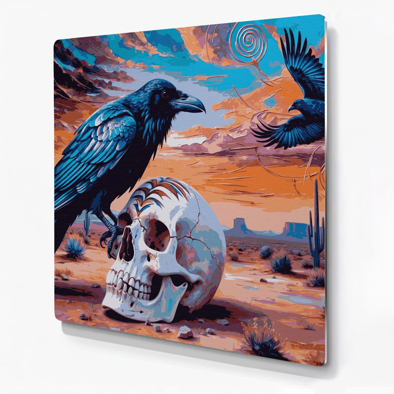 «Southwestern Animals», art mural rose en métal 46, H 384 po x l 384 po x P 0,05 po