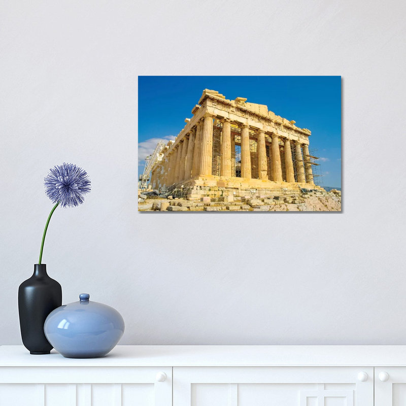 « Athens » par Ben Heine-reproduction de photo, H 12 po x l 18 po x 1,5 po, Toile tendue, Pas de tapis