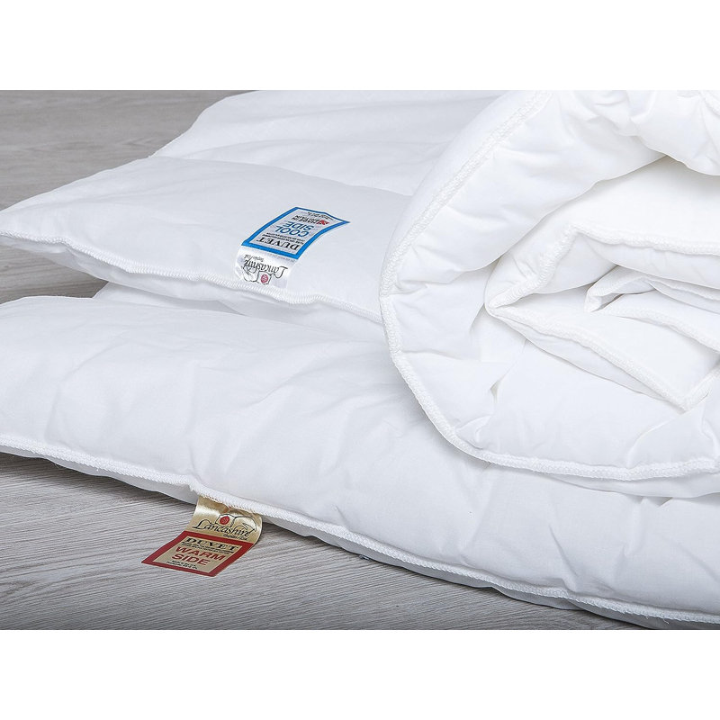 Super Soft Cotton Blend Dual Temperature Duvet, expertly crafted with high-quality hollowfibre filling., Kingsize