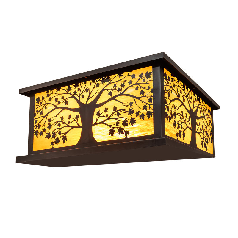 Rustic Lodge 4 - Light Lantern Head
