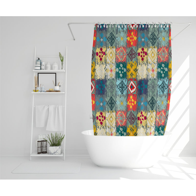 Britney Polyester Shower Curtain Set
