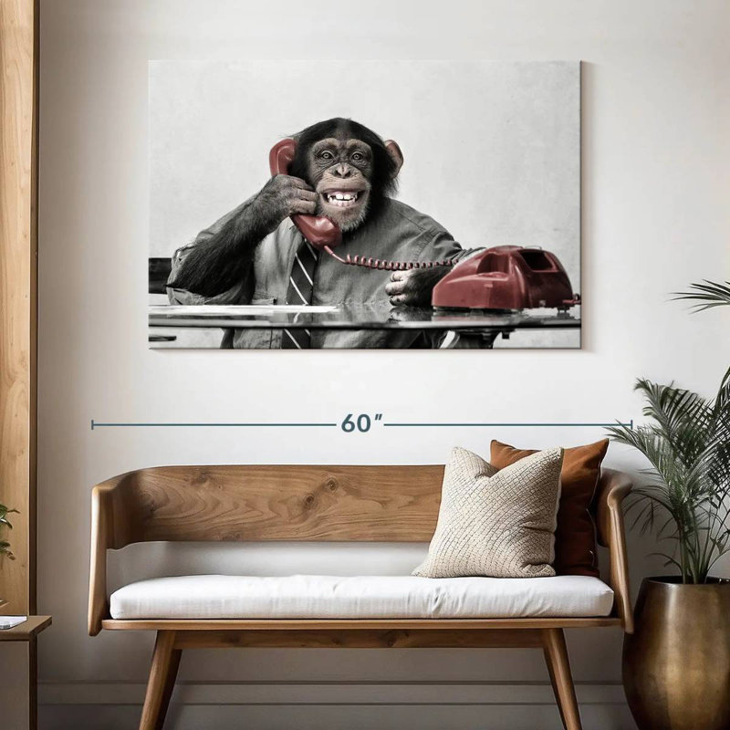 Chimpanzee Business, H 32 po x l 48 po