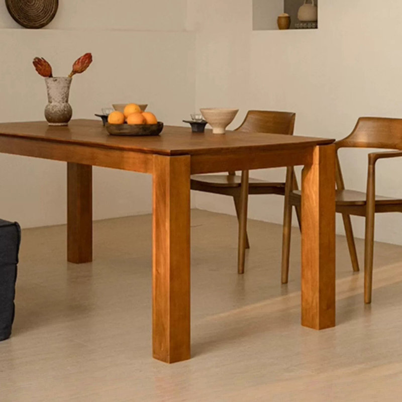 Teak Wood Multi-functional Rectangular Table, 29.52" H x 62.99" W x 31.49" D