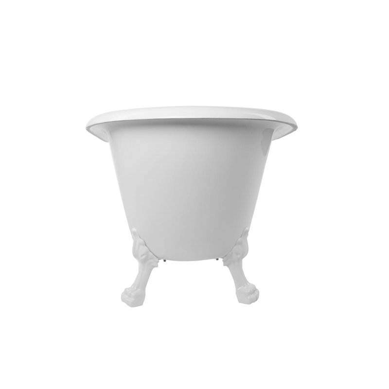 Paris 57'' x 28'' Soaking Acrylic Bathtub, White