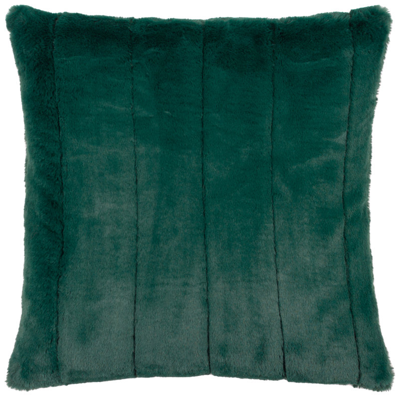 Striped Square Cushion, Emerald
