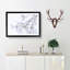 Branch of a White Magnolia Tree in Abstract - Picture Frame Painting Print on MDF-55679278-55679279