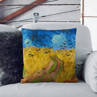 Wheatfield with Crows Scatter Cushion