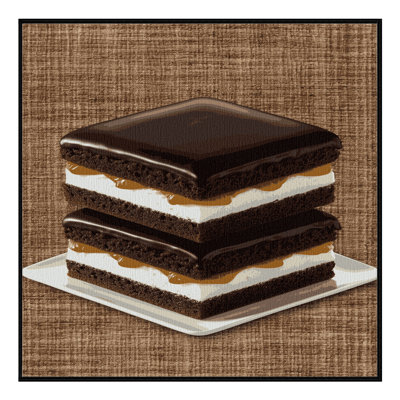 Washable Sachertorte Desserts Area Rug