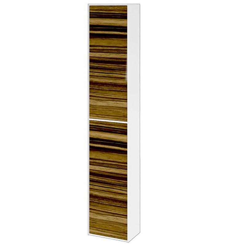 Arciszewski Wall Linen Cabinet, Zebrawood HG, Left