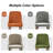 Kanalu Curved Back Upholstered Side Chair with Solid Wood Legs (Set of 2) -2083676068