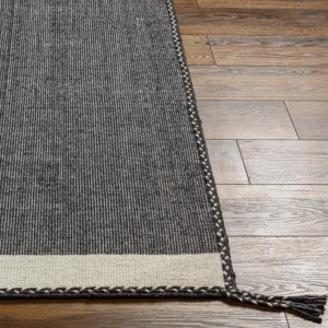 Nita Handmade Wool Beige/Black Rug | Joss & Main