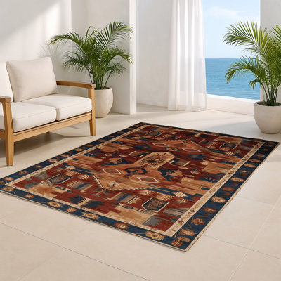 Tapis turc intérieur et extérieur brun