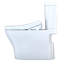 Toilette allongée deux pièces à double chasse 1,28 et 0,9 GPF TOTO® WASHLET® + Aquia IV® avec siège de bidet S500e, blanc coton