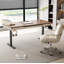 Bureau en bois massif et acier au carbone à hauteur réglable Modern Minimalist-1954095421