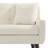 Jaqueze Upholstered Beige Linen Blend Button Tufted Square Arm Loveseat-45792342