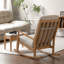 Chaise berçante en bois massif Modern Modern-100683082-100683081