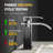 Matte Black Modern Waterfall Bathroom Faucet