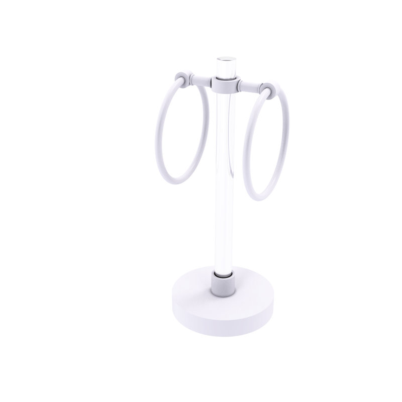 Porte-serviettes de comptoir Margolis, Blanc mat