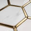 Natural Bianco 3" x 3" Marble Honeycomb Mosaic Wall Tile-67852735