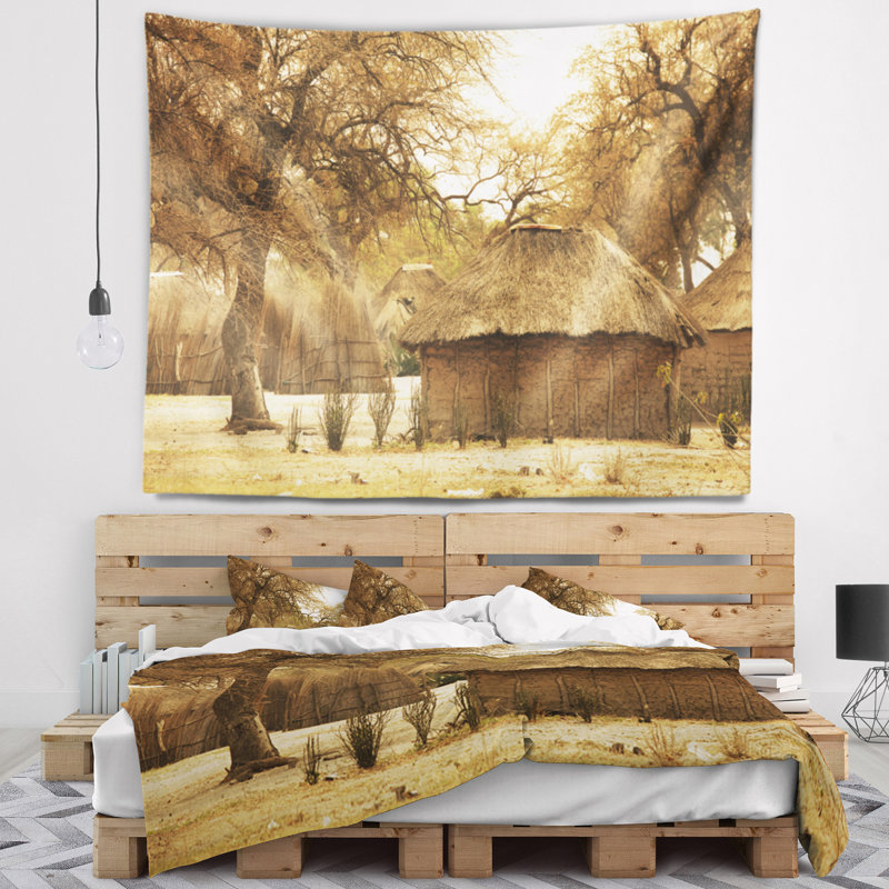 Paysage avec de magnifiques tapisseries, H 68 po x l 80 po