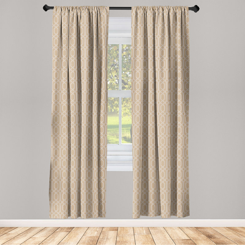 Semi Sheer Curtain Pair, 28" W x 84" L