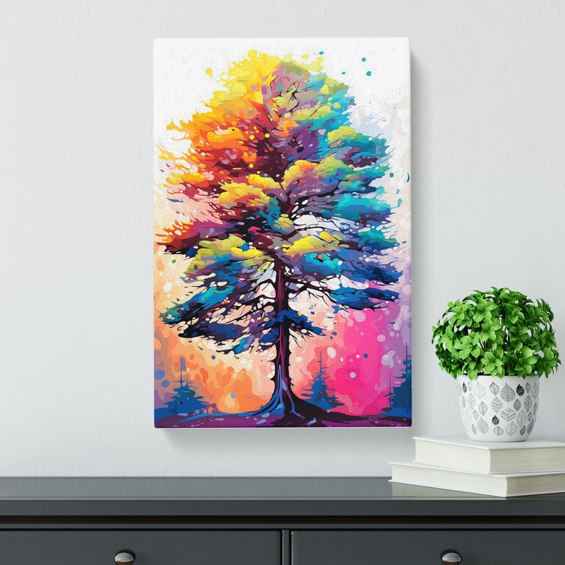 Pine Tree Pop - Wrapped Canvas, 50cm H x 35cm W x 3cm D