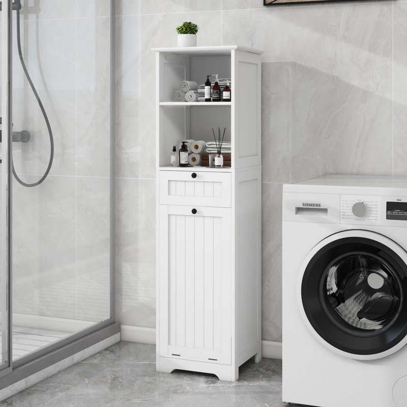 Armoire de trieur de linge inclinable à un tiroir
