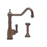 Edwardian™ Single Handle Kitchen Faucet with Sidespray with Lever Handle