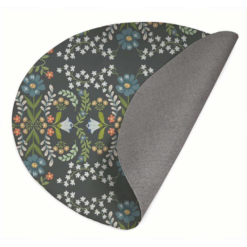 Tapis d'extérieur Cecelia, Rond 5 pi