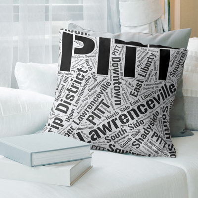 Leather/Suede Reversible Throw Pillow