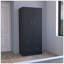 Armoire 2 portes et 2 tiroirs Taly - noir-19789804