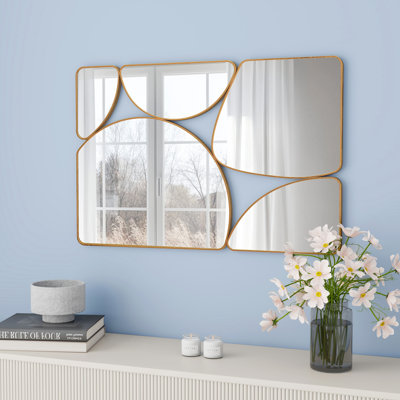Kaylie Pebble Shaped Metal Wall Mirror