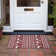 Machine Washable Indoor/Outdoor Christmas Reindeers Xhevrie Red Rug