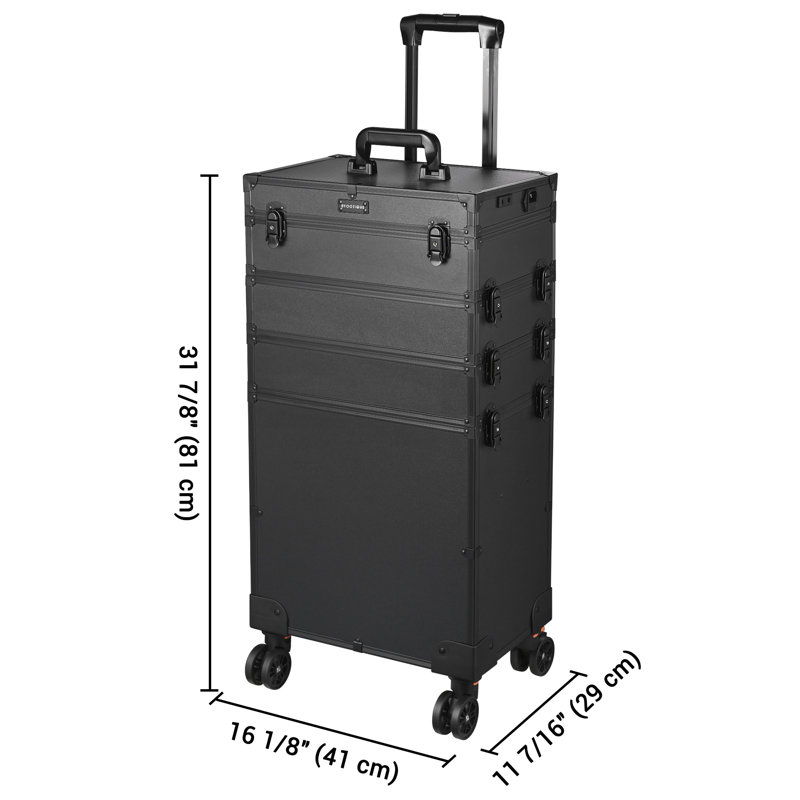 Plastic 3 Compartment Makeup Organizer