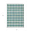 Tapis bleu sarcelle lavable pour l'extérieur 10 pi x 14 pi bleu sarcelle