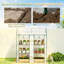 Portable Planters with Storage, 56.3 x 18.1 x 65 in Steel, Modern Home Garden