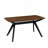 Wood Dining Table ,Walnut+Black
