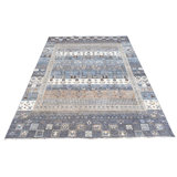 Transitional Hand Knotted Wool Area Rug