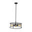Lustre tambour unique à 4 lumières