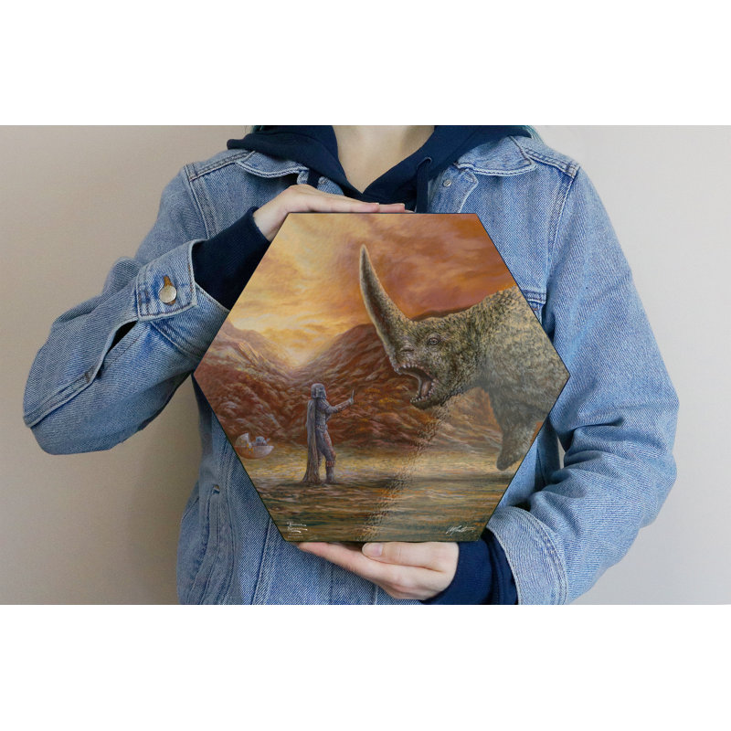 Star Wars (The Mandalorian - The Mudhorn), impression sur bois