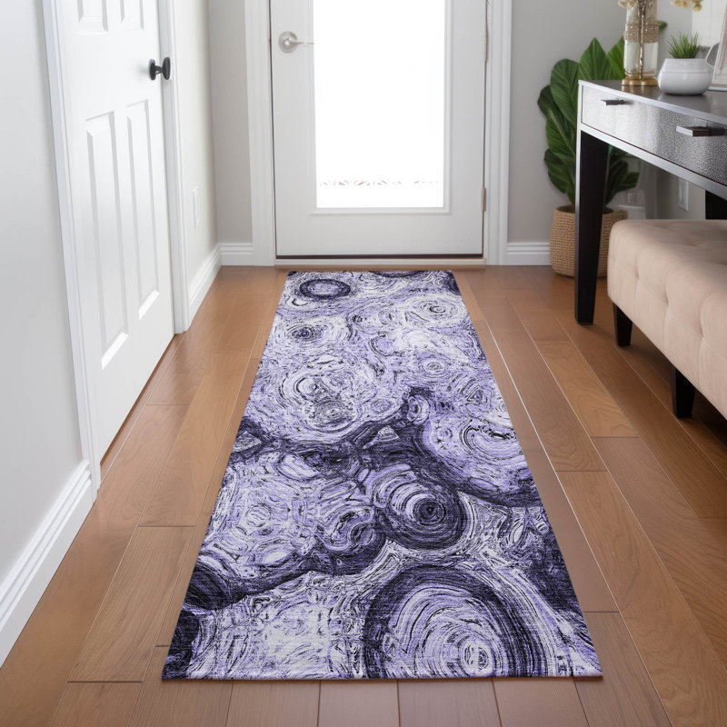 Loreen Washable Abstract Indoor / Outdoor Rug, Runner 2'3" x 7'6"