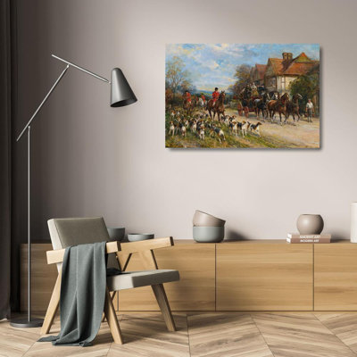 "Setting Out" by  Heywood Hardy - Gallery Wrap Canvas Wall Art