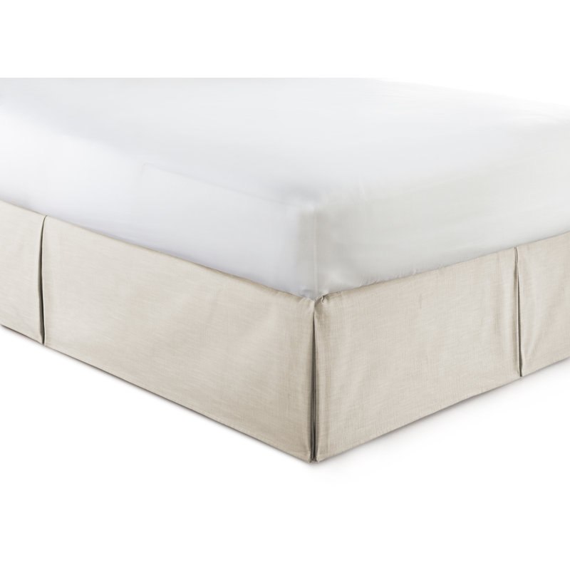 Cambric 15" Bed Skirt, King, Natural