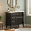 Meuble-lavabo 36 po avec lavabo, noir-1649276605