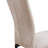 Beige Velvet Dining Chairs With Long Back, Set Of 4-2071360969