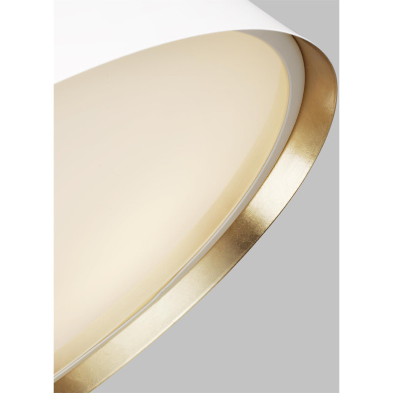 Plafonnier encastré 4 lumières 19 po Adriatic, Blanc mat